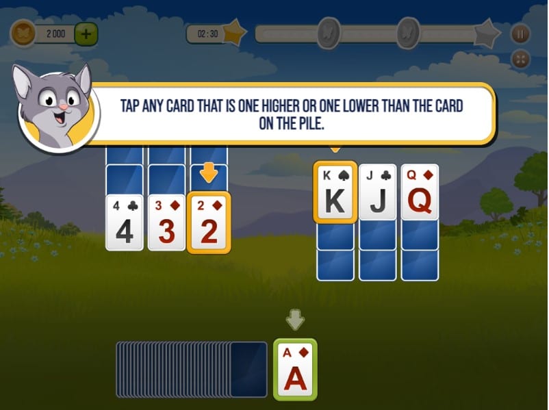 Screenshot solitaire tripeaks garden inlogic gameplay