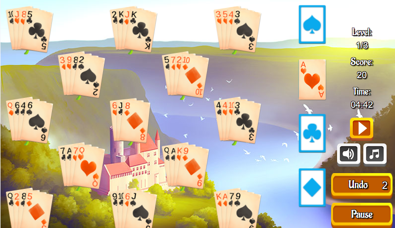 screenshot solitaire river addiction games 