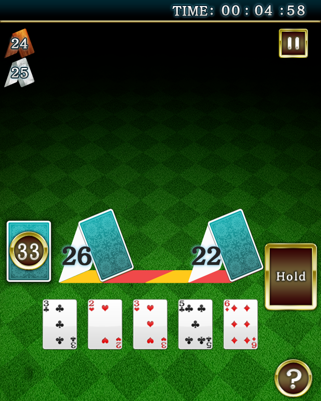 mansion solitaire game screenshot 