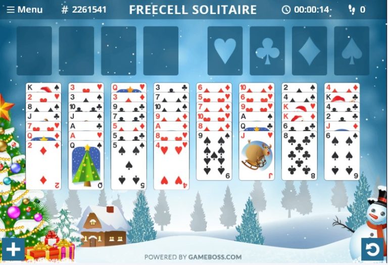 Freecell Christmas Play free Freecell Christmas online on Solitaire