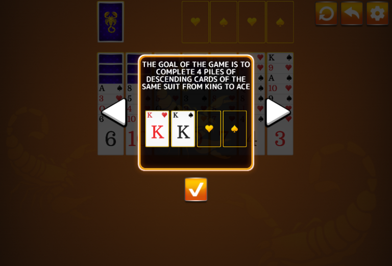 play scorpion solitaire