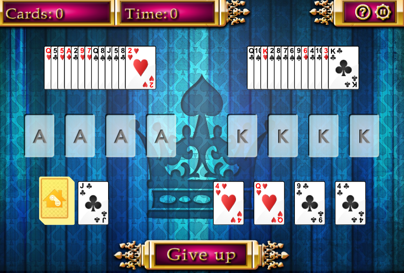 Aces and Kings Solitaire game screenshot

